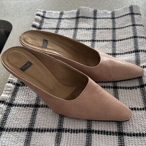 Stuart Weitzman Blush Pink Mules